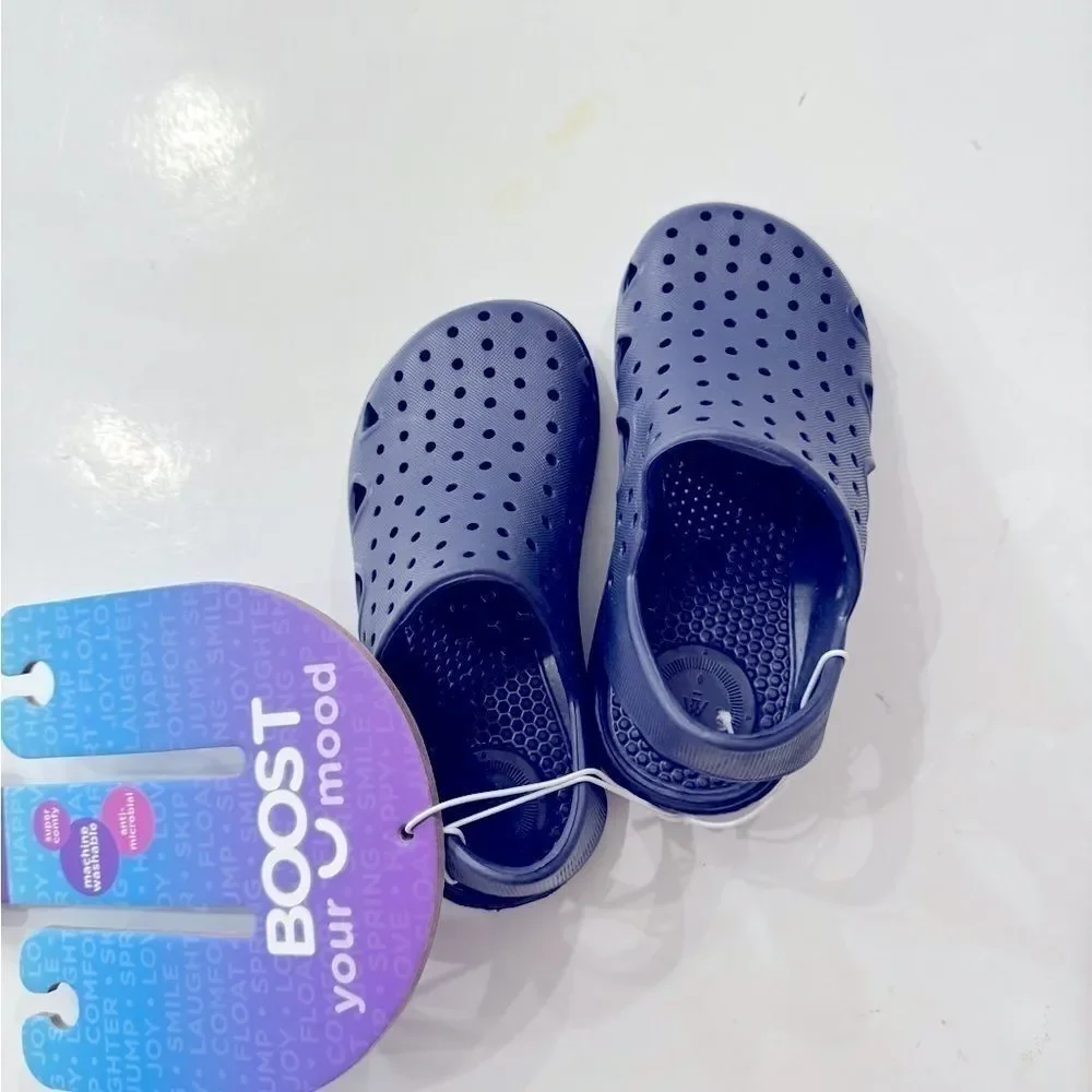 Totes Sol Bounce Toddler Clogs, Toddler Boy's,, Size: 7-8T, Blue washable shoes